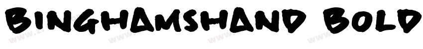BinghamsHand Bold字体转换